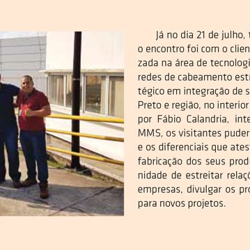 Matéria sobre Visita fábrica PRYSMIAN-Sorocaba